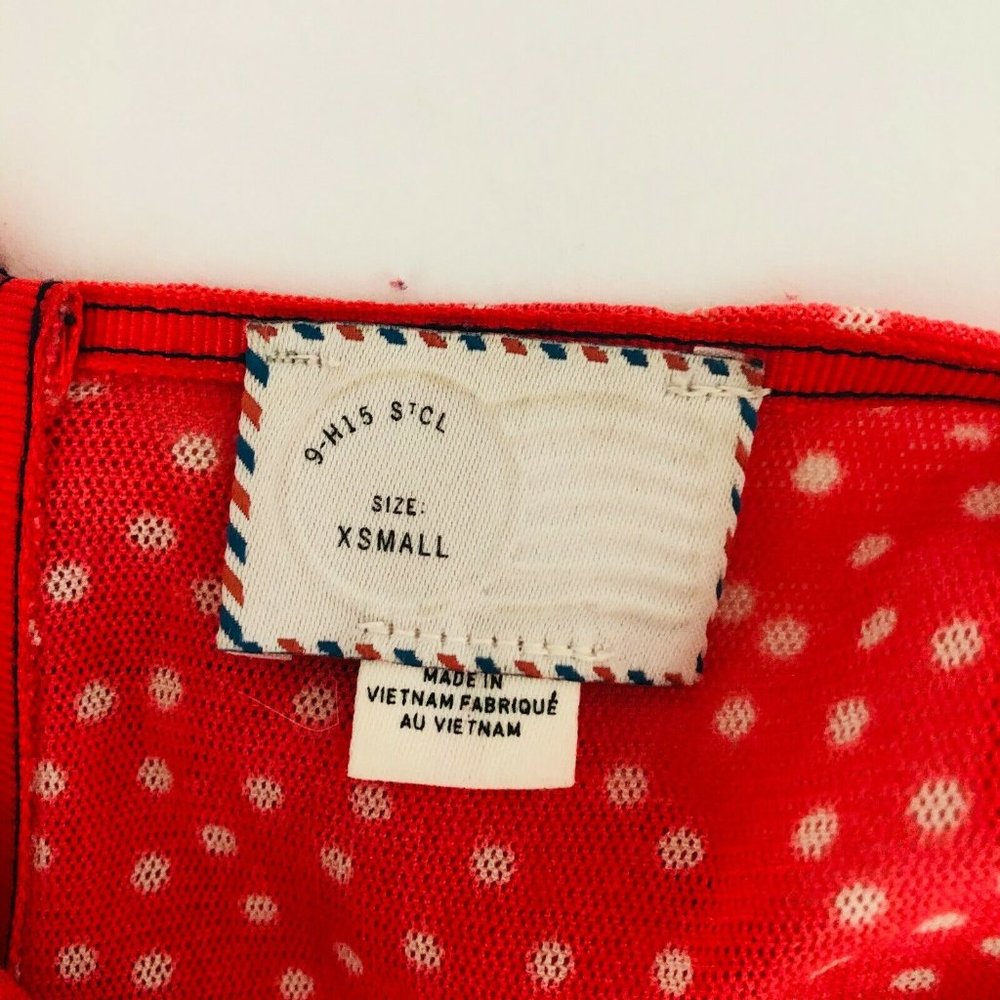 Postmark Anthropologie Smocked Polka Dot Dress - Picture 4 of 4